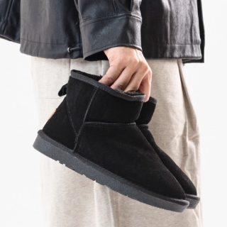 MONO21 스네이프 털 숏 부츠 | 블랙