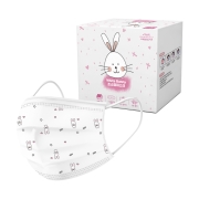 PWX키즈주니어 토끼 초소형 화이트마스크 | 화이트 100매